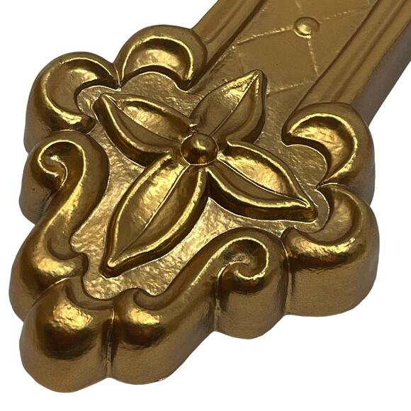 VINTAGE Home Interiors & Gifts GIA Inc Gold Hollywood Regency Resin Cross #8405 - Picture 6 of 6